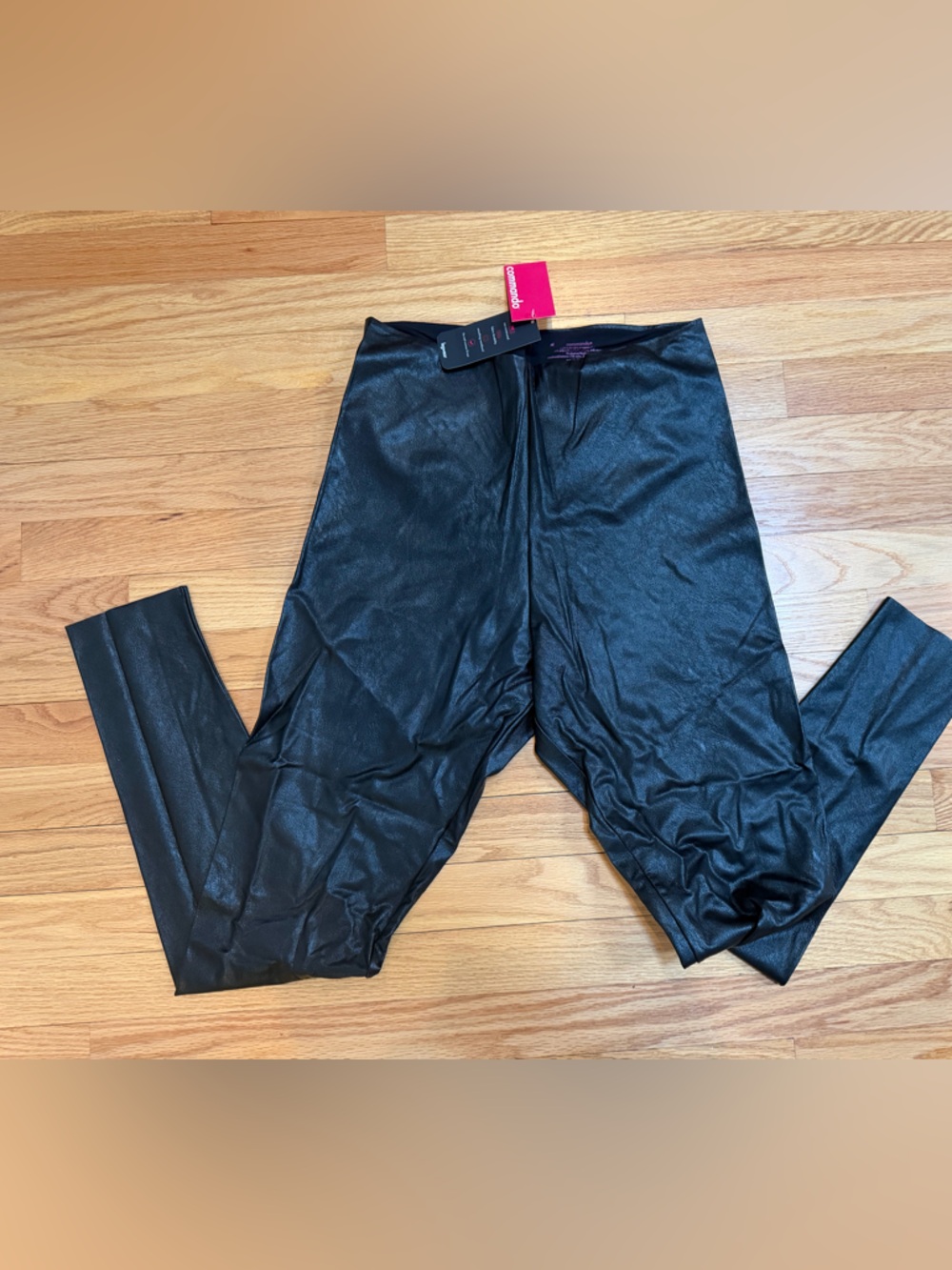 Commando Black Faux Leather Leggings - Picture 7 of 9